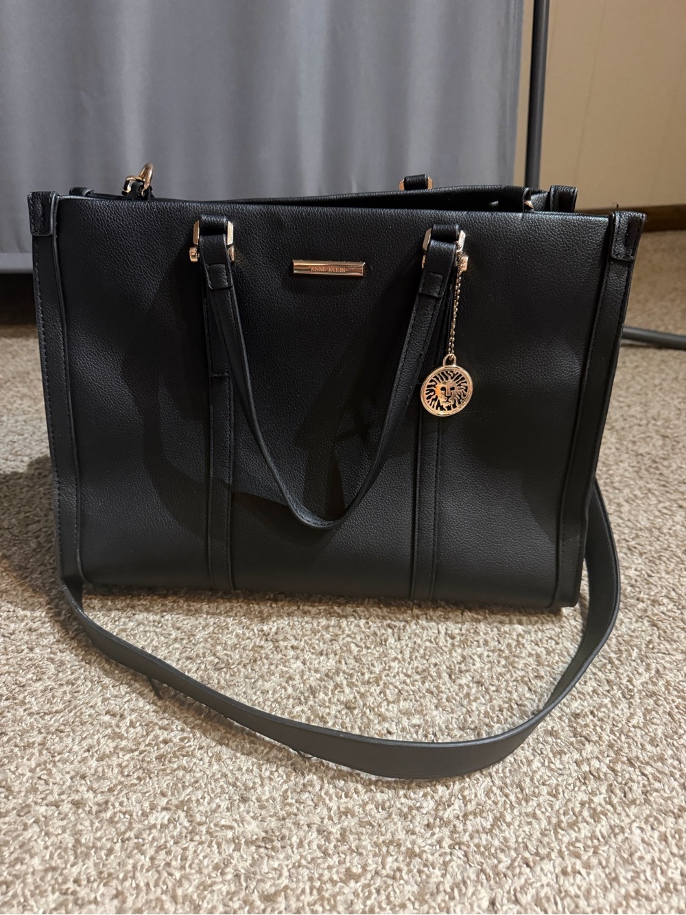 Anne Klein Black Women's Tote Bag - Elegant Everyday Carry